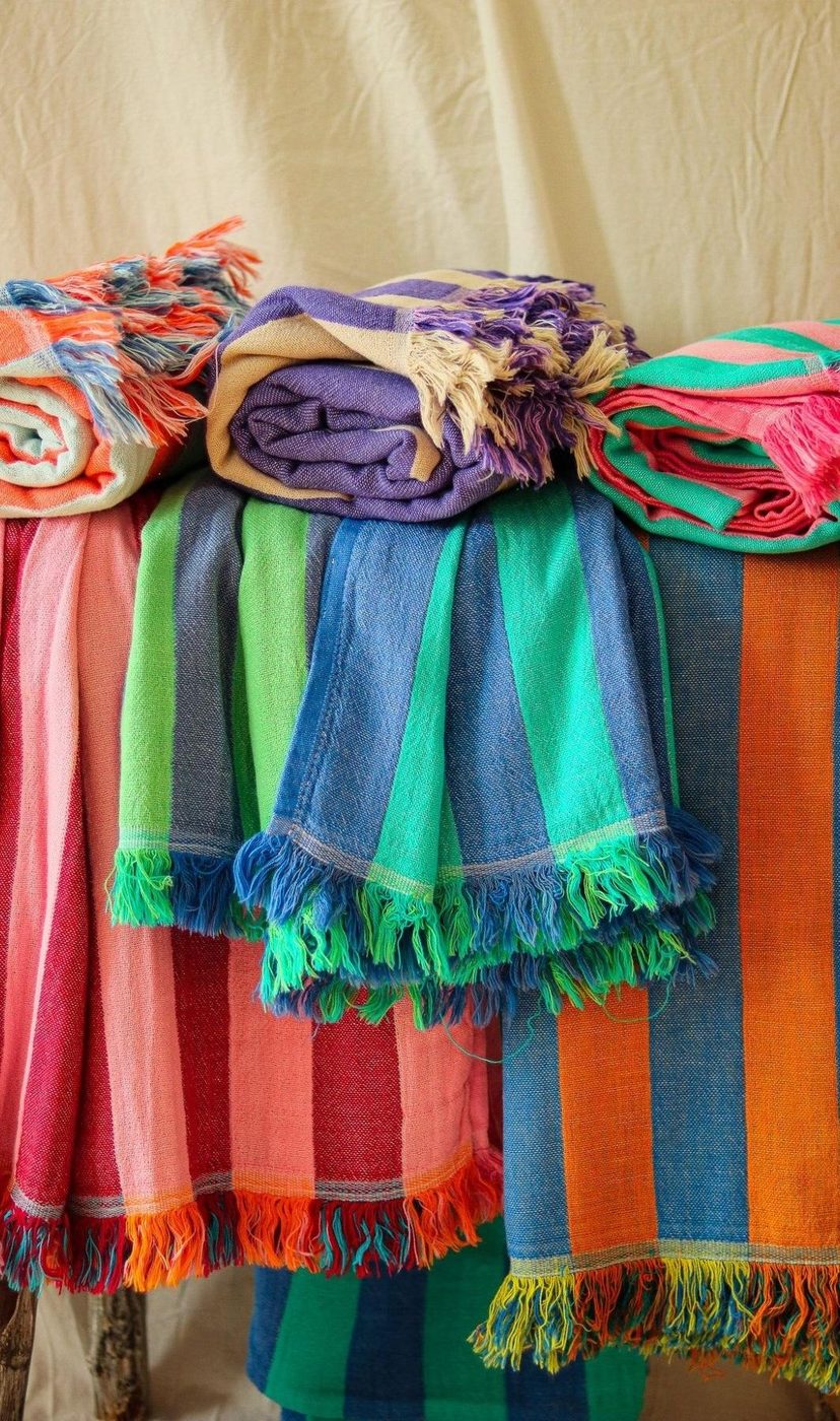 Striped handloom towels
